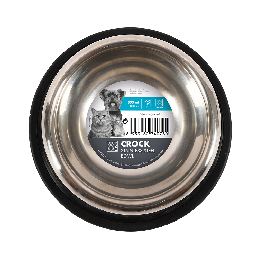 M-PETS Crock Stainless Steel Bowl S