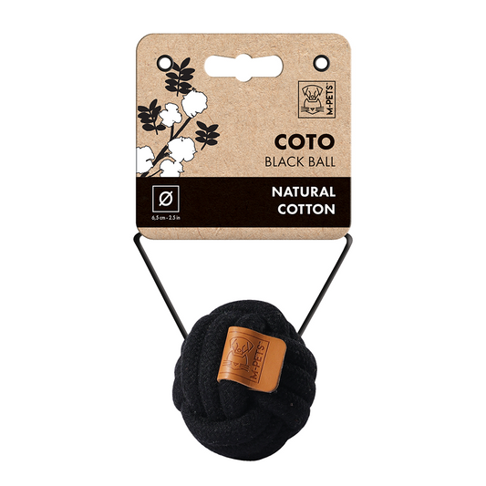 M-PETS Coto Black Ball S Eco Friendly Dog Toy