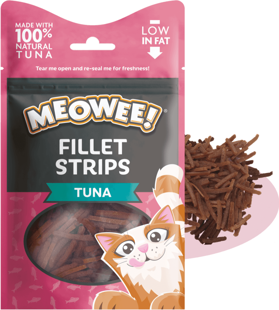 Meowee! Fillet Strips Tuna Cat Treats 35g