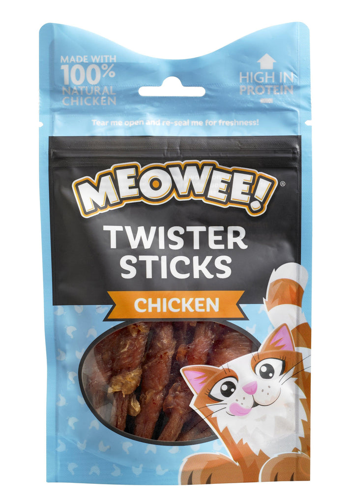 Meowee! Twister Sticks Chicken Cat Treats 31g