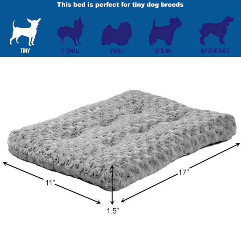 MidWest QuietTime® Deluxe Ombré Swirl Pet Bed – 18 inch (Grey)