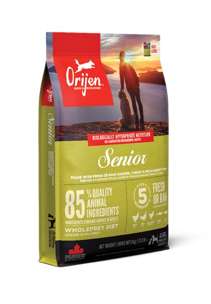 Orijen senior 2025 dog food ingredients