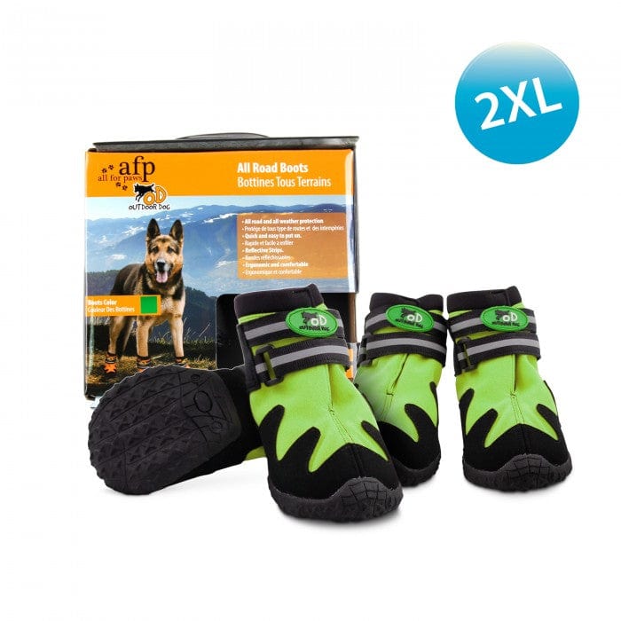 Outdoor Dog Shoes Green 2XL