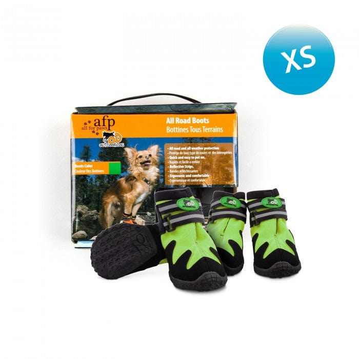Outdoor Dog Shoes Green XS