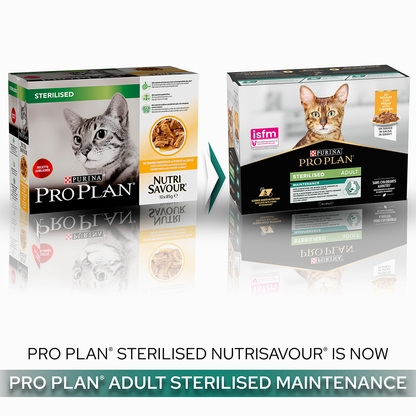 PURINA® Pro Plan® Sterilised Maintenance with Chicken in Gravy Wet Cat Food