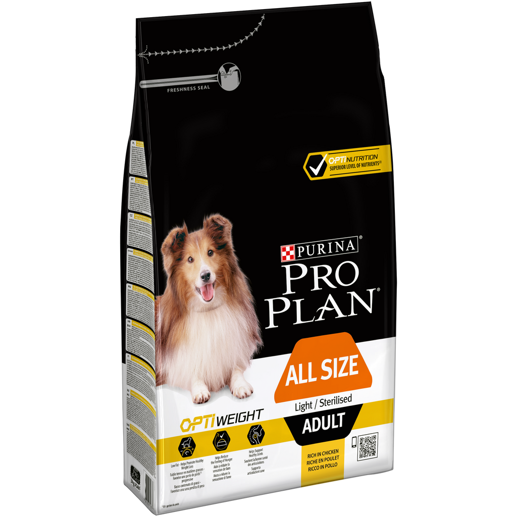 PURINA® Pro Plan® All Sizes Adult Light / Sterilised with OPTIWEIGHT®, Rich in Chicken Dry Dog Food