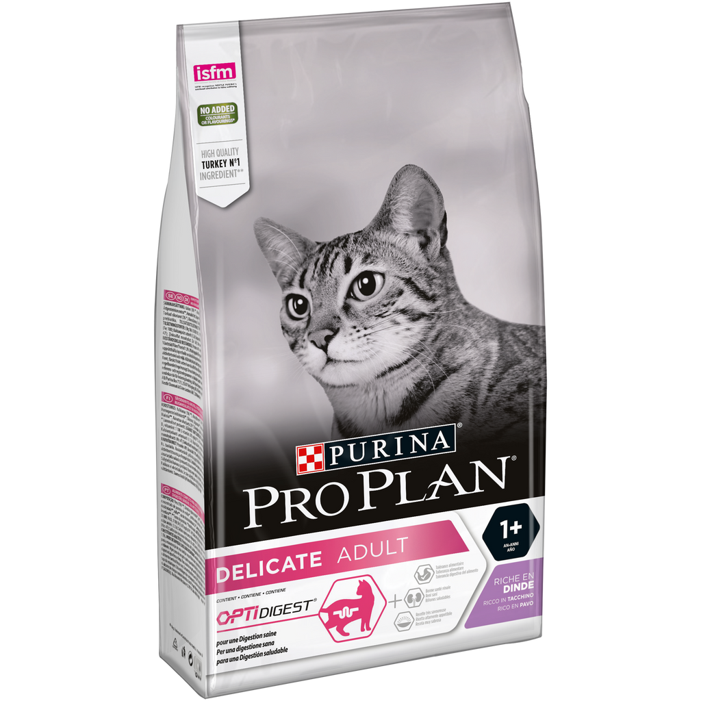 PURINA® Pro Plan® Delicate Adult with OPTIDIGEST®, Rich in Turkey Dry Cat Food