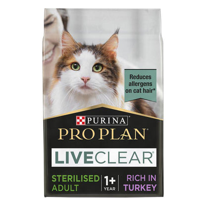 PURINA® Pro Plan® LiveClear Sterilised Adult, Rich in Turkey Dry Cat Food