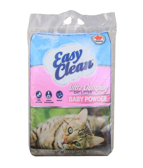 Pestell Easy Clean Cat Litter Ultra Clumping Baby Powder