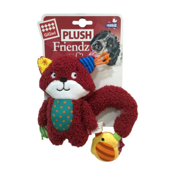 Plush Friendz Squirrel with Squeaker and Crinkle S/M