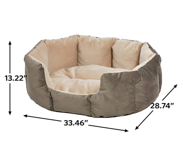 QuietTime Deluxe Gray Tulip Bed (Medium)