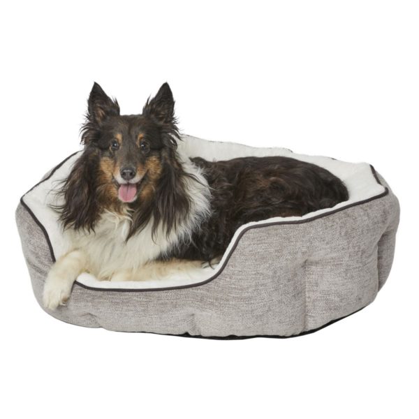 QuietTime Deluxe Taupe Tulip Bed (Small)
