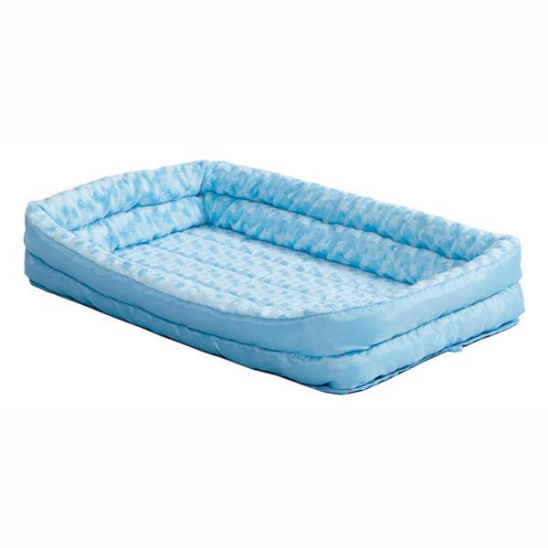 QuietTime Powder Blue Fashion Double Bolster Bed