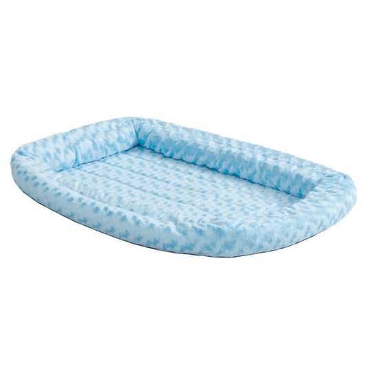 QuietTime Powder Blue Fashion Double Bolster Bed