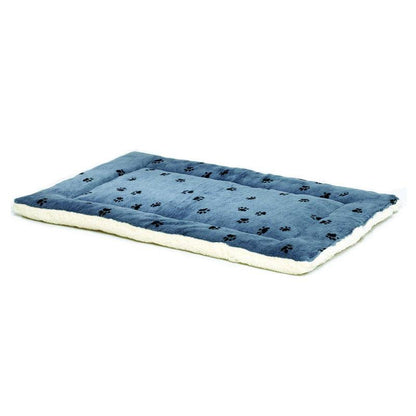 QuietTime Reversible Paw Print Fleece Pet Bed