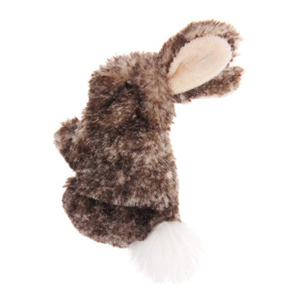 Rabbit Fluffy Plush Cat Toy with 3 Refillable Catnip Bags