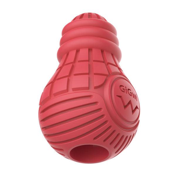 Red Bulb Dispensing Treat Dog Toy – Medium