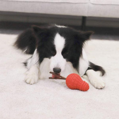 Red Bulb Dispensing Treat Dog Toy – Medium