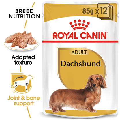 Royal Canin Breed Health Nutrition Dachshund Adult Wet Food Pouch, 85g