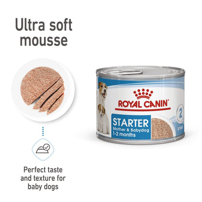 Royal Canin Canine Health Nutrition Starter Mousse Wet Food Can, 195g