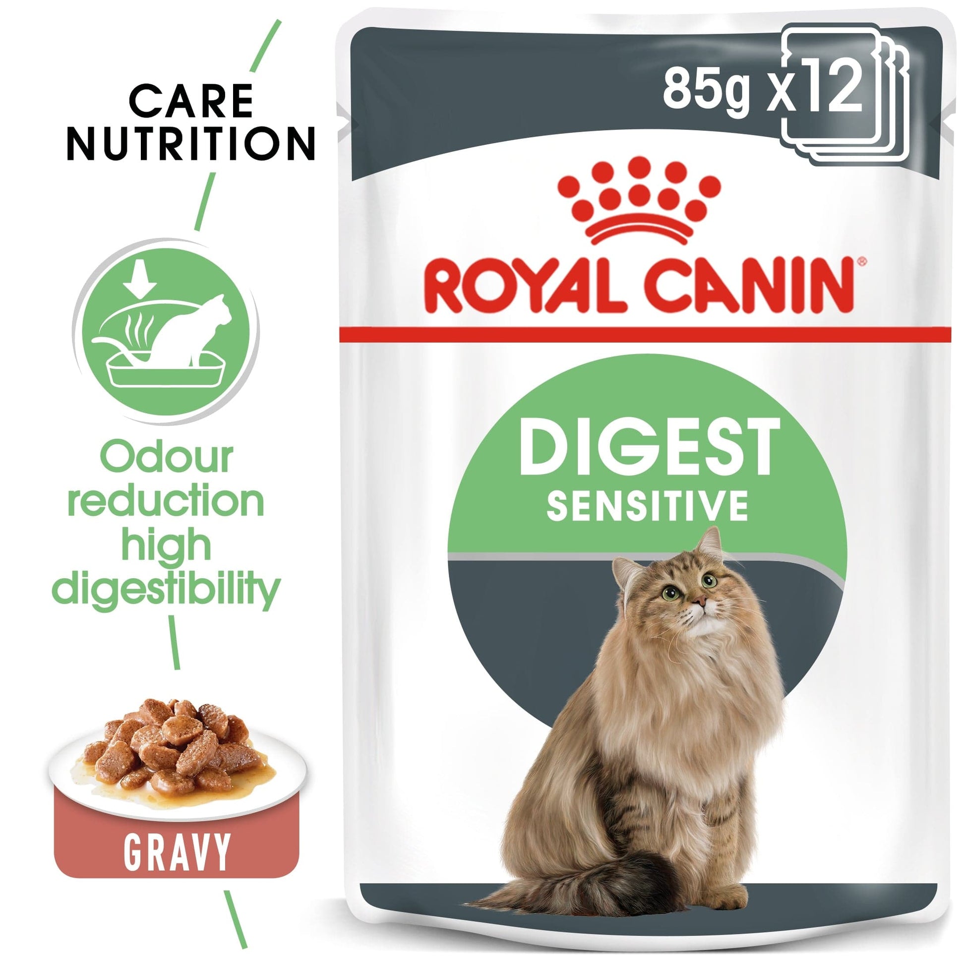 Royal Canin Feline Care Nutrition Digest Sensitive Gravy Wet Food Pouch, 85g