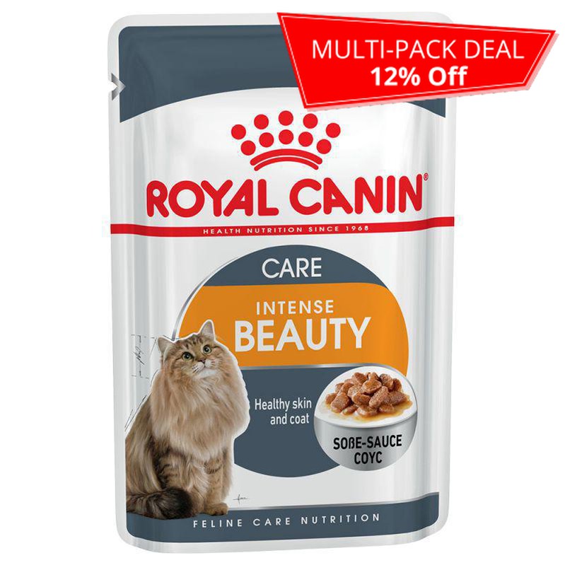 Royal Canin Feline Care Nutrition Intense Beauty Gravy Wet Cat Food Pouch, 85g