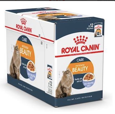 Royal Canin Feline Care Nutrition Intense Beauty Jelly Wet Food Pouch, 85g