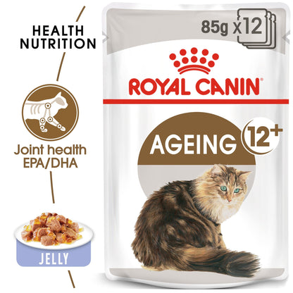 Royal Canin Feline Health Nutrition Ageing +12 Jelly Wet Food Pouch, 85g