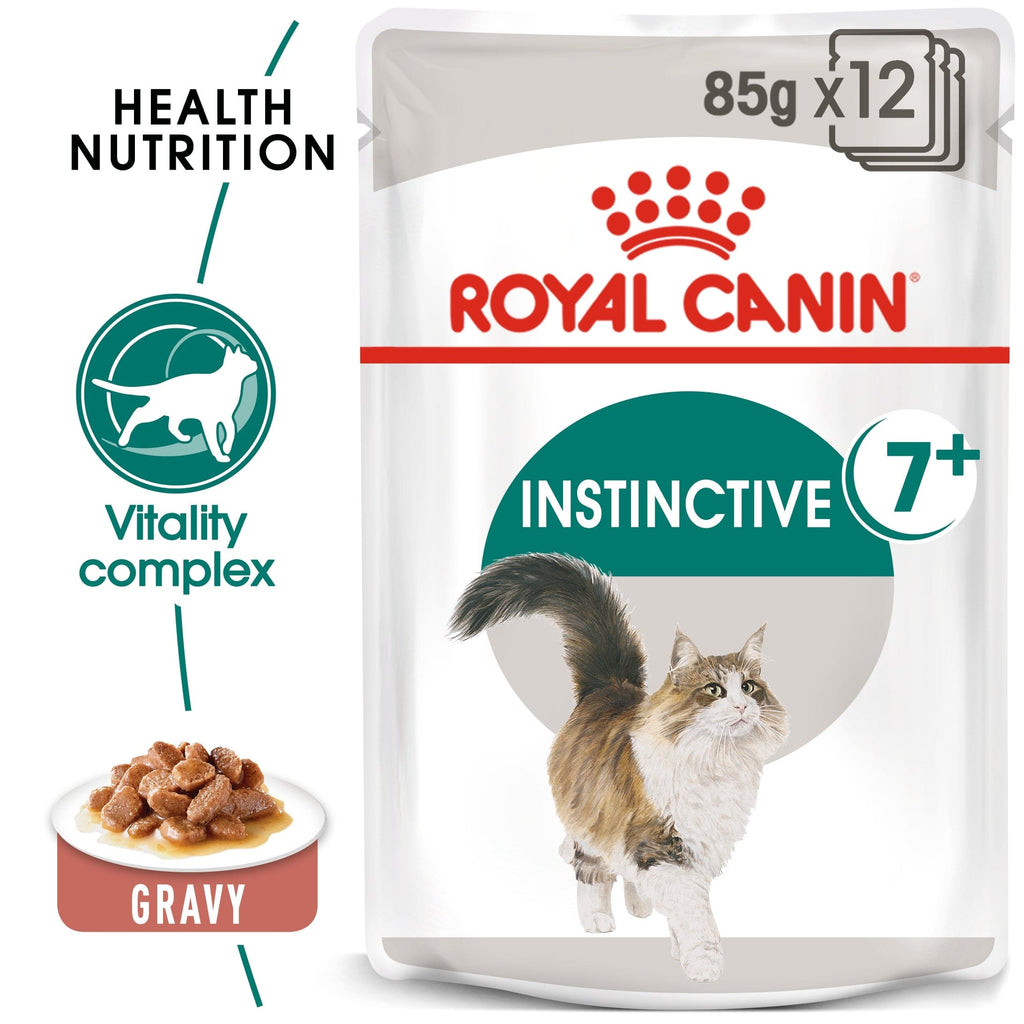 Royal Canin Feline Health Nutrition Instinctive +7 Gravy Wet Food Pouch, 85g