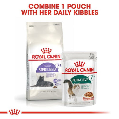 Royal Canin Feline Health Nutrition Instinctive +7 Gravy Wet Food Pouch, 85g