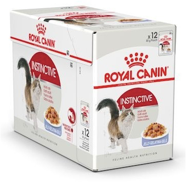 Royal Canin Feline Health Nutrition Instinctive Adult Cats Jelly Wet Food Pouch, 85g