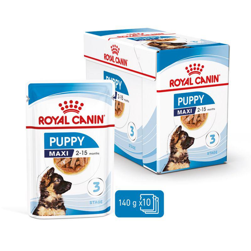 Royal Canin Size Health Nutrition Maxi Puppy Wet Food Pouch, 140g