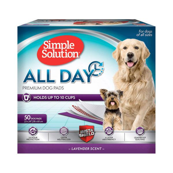 Simple Solution All Day 6-Layer Premium Dog Pads, 23″ x 24″ (Pack of 50)