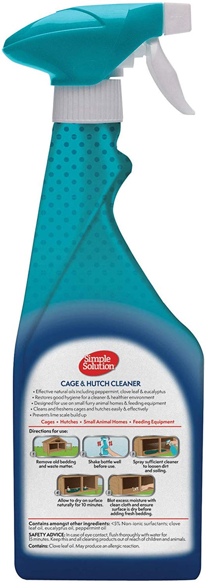 Simple Solution Cage & Hutch Natural Anti-Bacterial Cleaner, 500ml