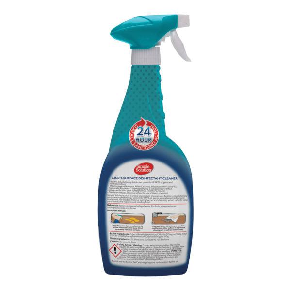 Simple Solution Multi-Surface Disinfectant Cleaner, 750ml