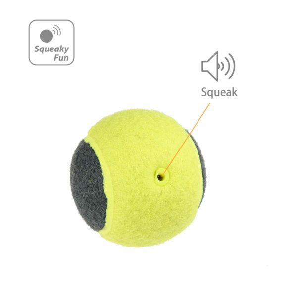 Skipdawg Squeaky Dog Tennis Balls (Pack of 4)