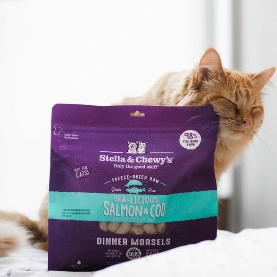 Stella & Chewy’s Freeze-Dried Raw Dinner Morsels for Cats, Sea-Licious Salmon & Cod