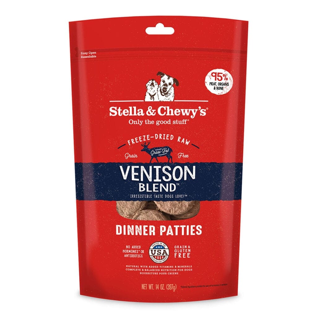 Stella & Chewy’s Freeze-Dried Raw Dinner Patties for Dogs, Venison Blend