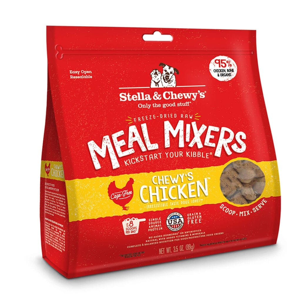 Stella & Chewy’s Freeze-Dried Raw Meal Mixers Dog Food Topper, Chewy’s Chicken Recipe, 8oz
