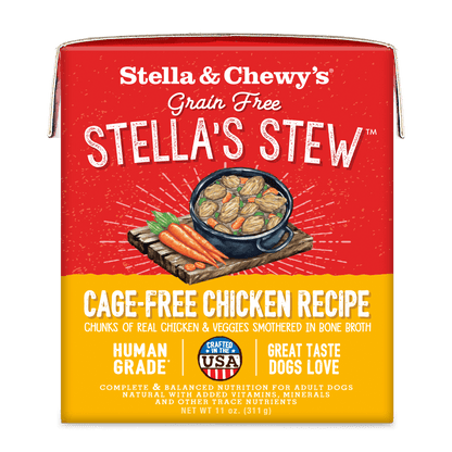 Stella & Chewy’s Grain Free Stella’s Stew for Dogs, Cage-Free Chicken Recipe, 11oz