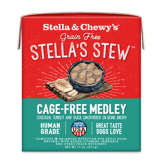 Stella & Chewy’s Grain Free Stella’s Stew for Dogs, Cage-Free Medley, 11oz