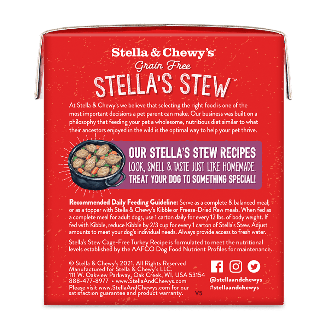 Stella & Chewy’s Grain Free Stella’s Stew for Dogs, Cage-Free Turkey Recipe, 11oz