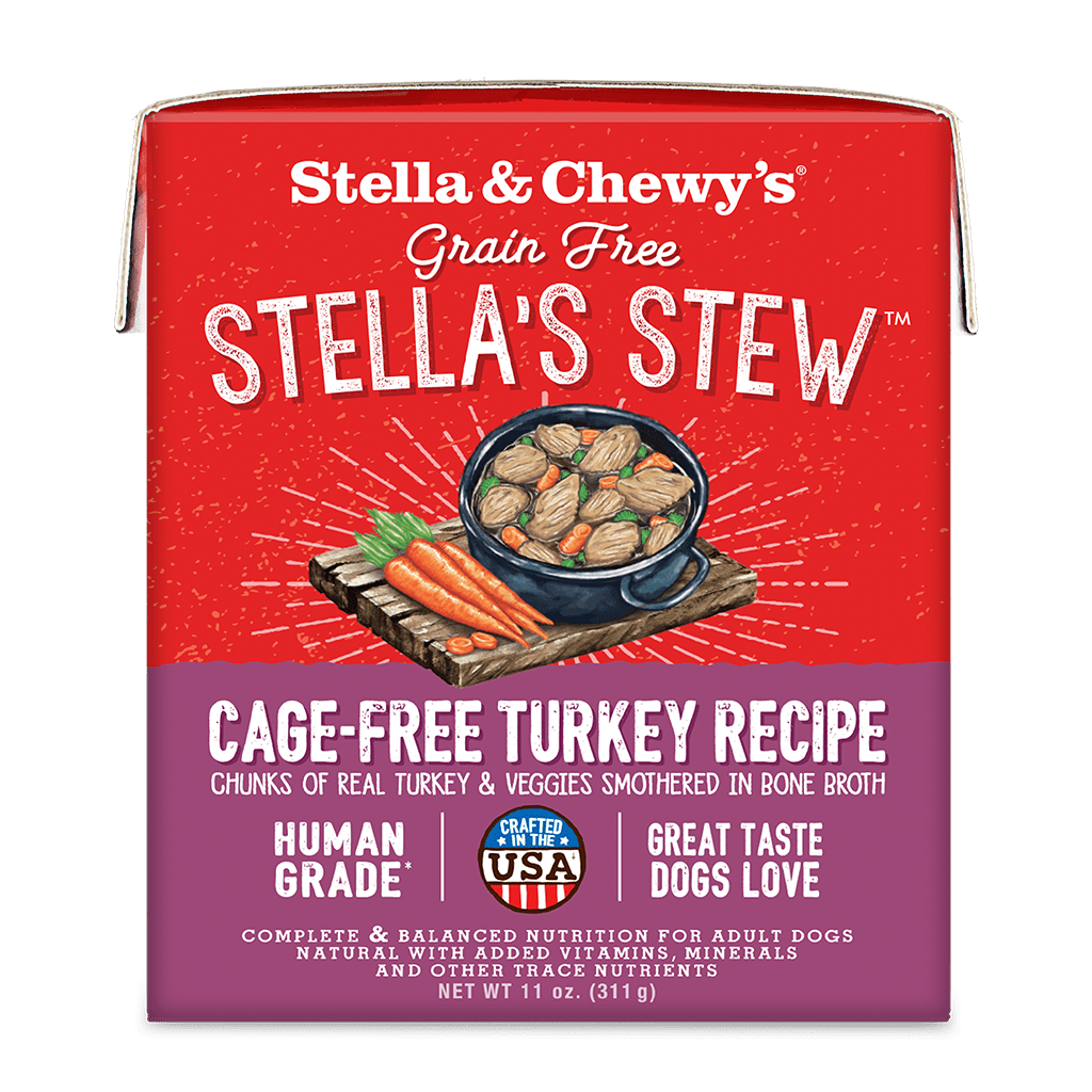 Stella & Chewy’s Grain Free Stella’s Stew for Dogs, Cage-Free Turkey Recipe, 11oz