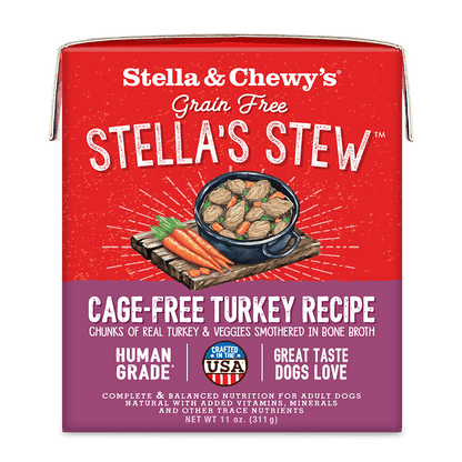 Stella & Chewy’s Grain Free Stella’s Stew for Dogs, Cage-Free Turkey Recipe, 11oz