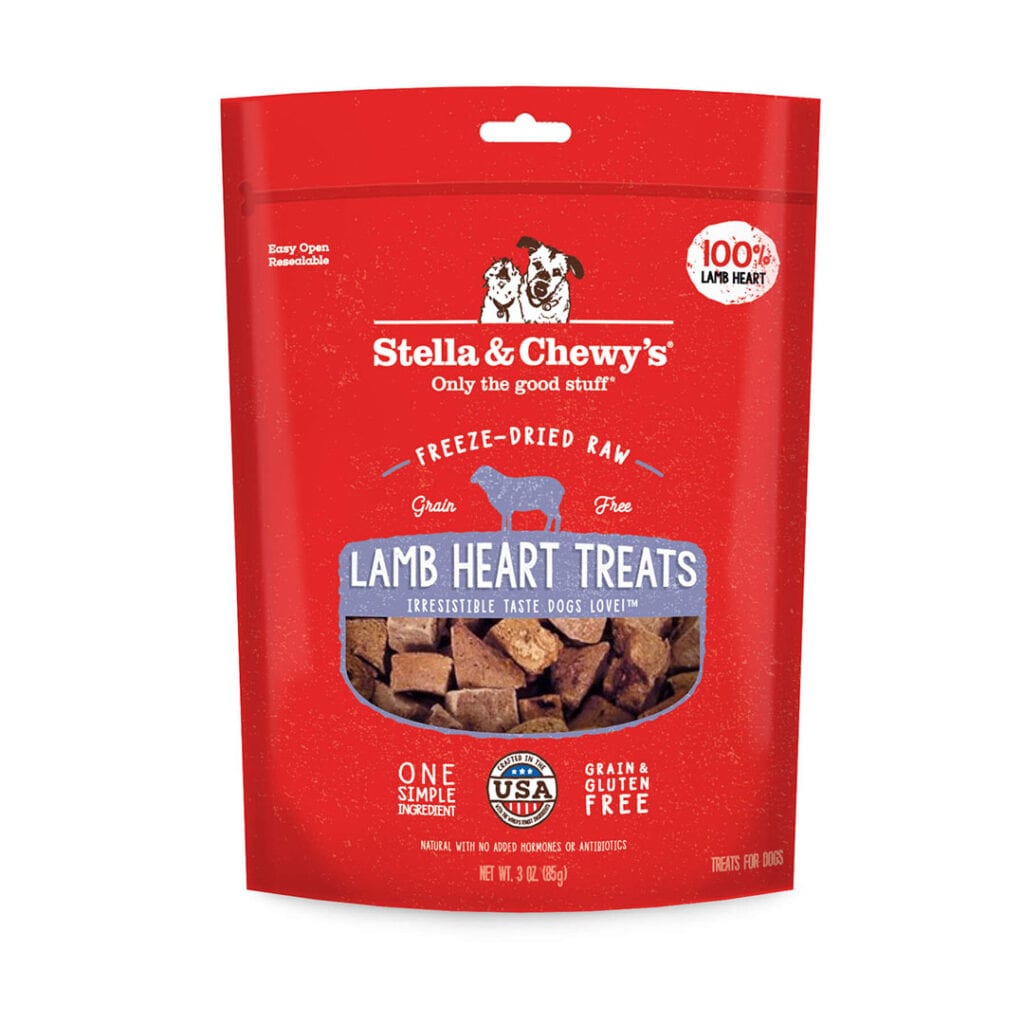 Stella & Chewy’s Lamb Heart Treats, for Dogs, 3oz