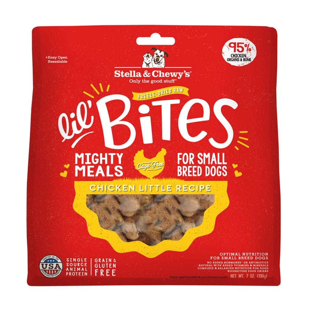 Stella & Chewy’s Lil’ Bites Freeze-Dried Raw Meals for Small Breed Dogs, Chicken Little Recipe