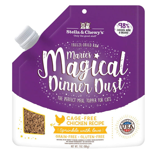 Stella & Chewy’s Marie’s Magical Dinner Dust for Cats, Cage Free Chicken Recipe, 7oz