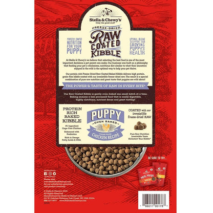 Stella & Chewy’s Raw Coated Kibble Puppy Dry Dog Food, Cage-Free Chicken