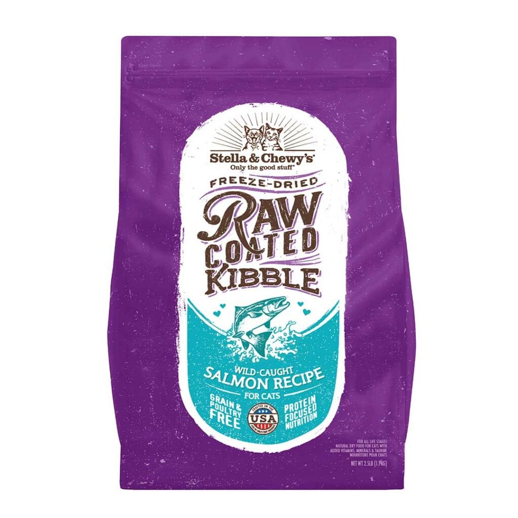 Stella & Chewy’s Raw Coated Kibble for Cats, Wild-Caught Salmon Recipe