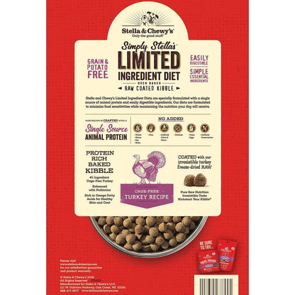 Stella & Chewy’s Simply Stella’s Limited Ingredient Diet Baked Kibble for Dogs, Cage-Free Turkey Recipe